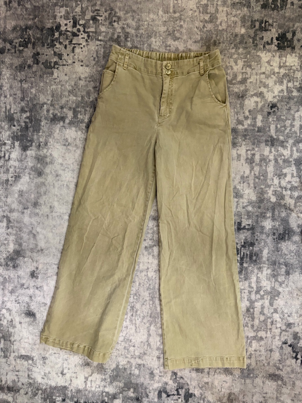 Young fabulous and broke YFB Trousers Khaki Beige Straight Cargo Pants medium 28